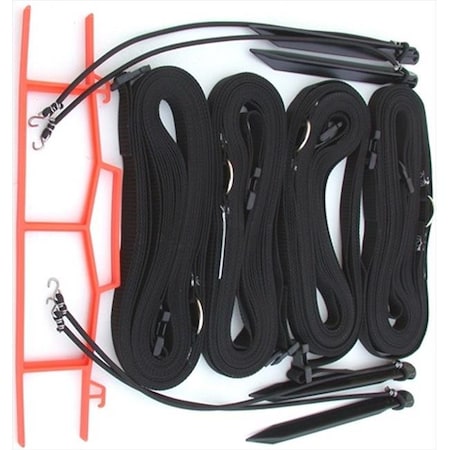 Home Court Home Court 17ABKS Black 1-inch Adjustable Web Courtlines 17ABKS